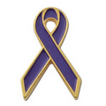 Purple Ribbon Awareness Lapel Pin